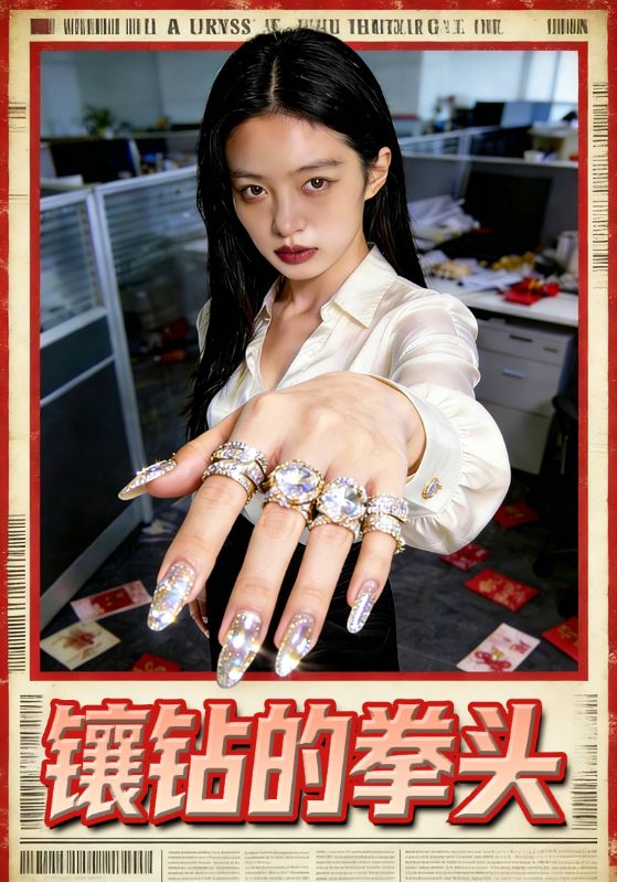 镶钻的拳头