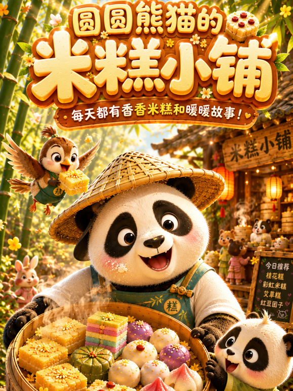 圆圆熊猫的米糕小铺